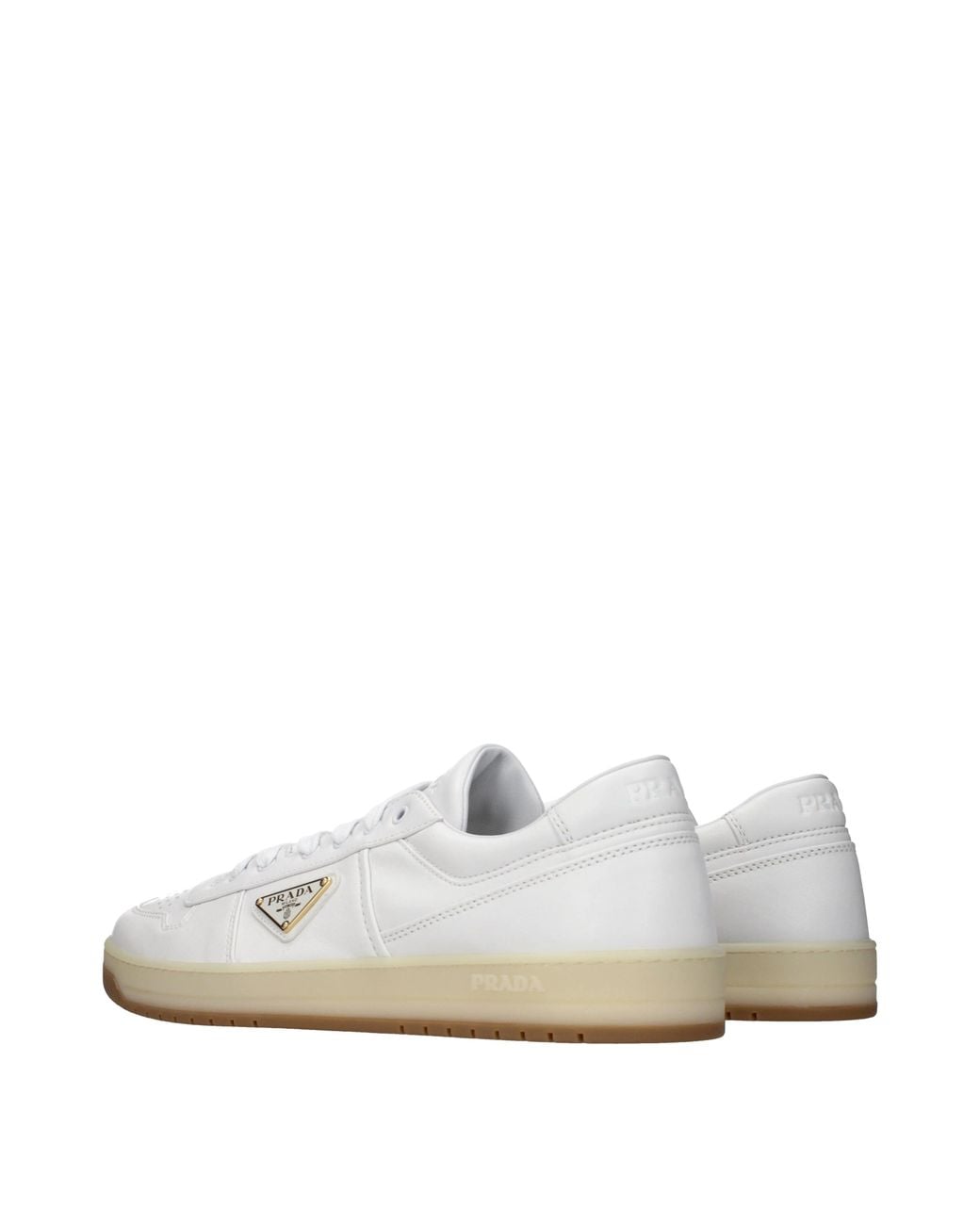 Prada White Sneakers Leather for men
