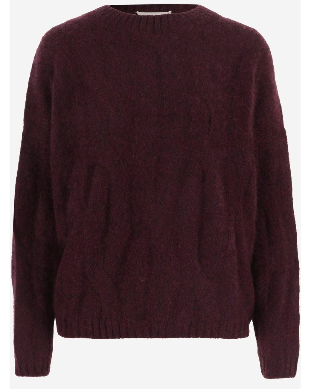 Allude Purple Cashmere And Silk Sweater
