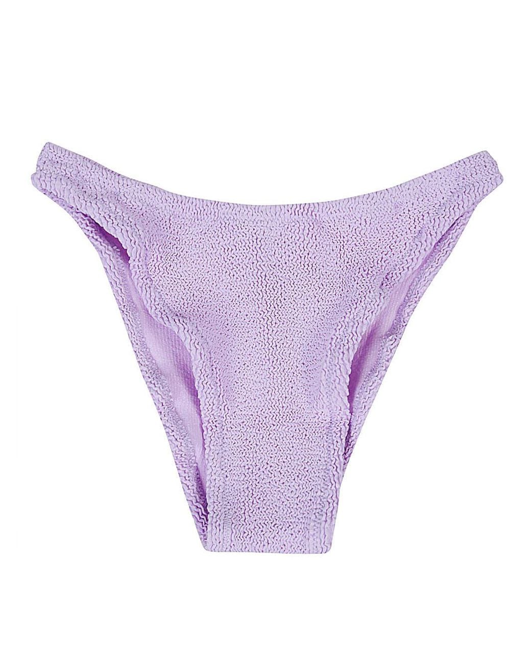 Mc2 Saint Barth Purple High Waisted Bikini Bottoms