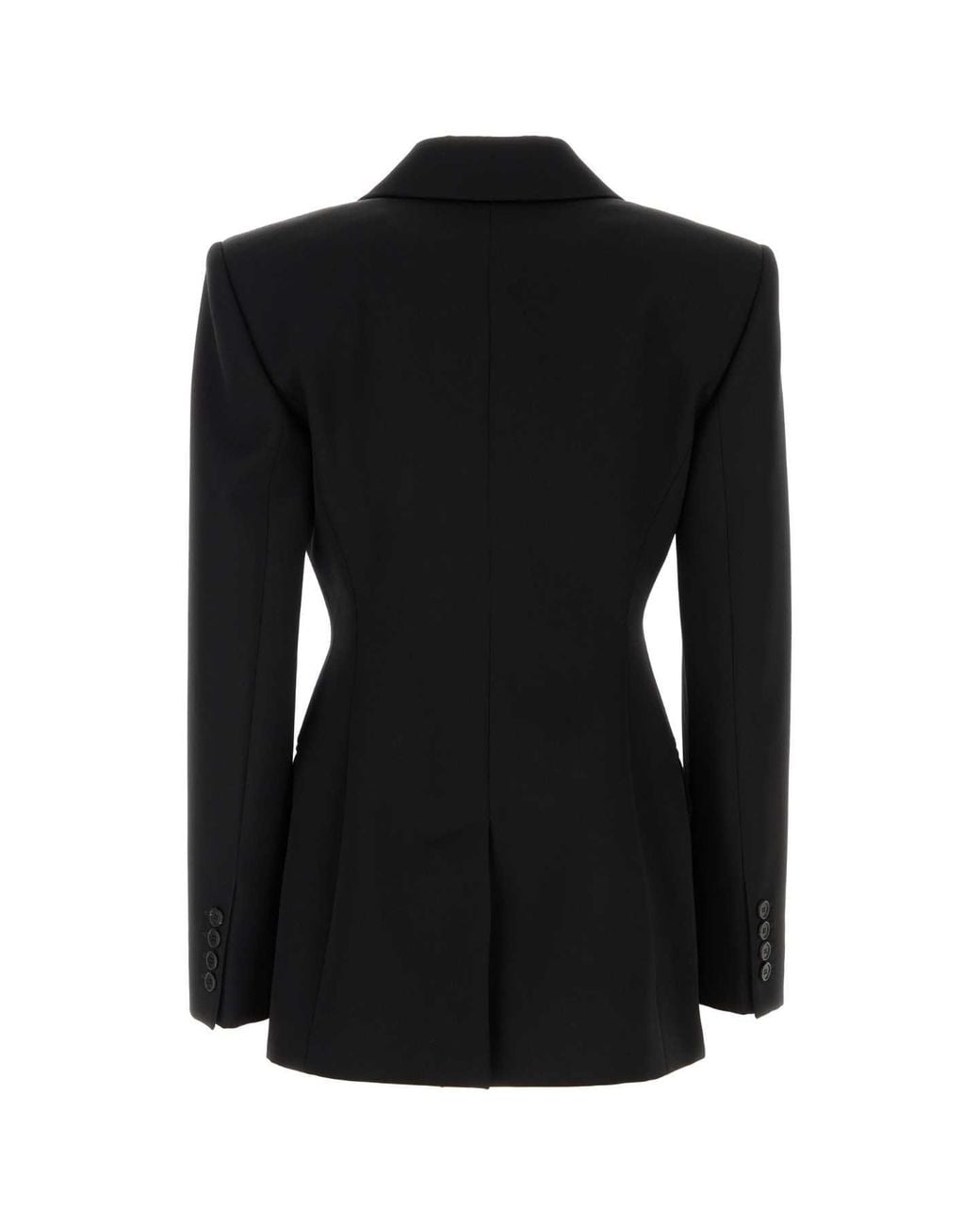 Givenchy Black Double-Breasted Jacket With Peak Revers