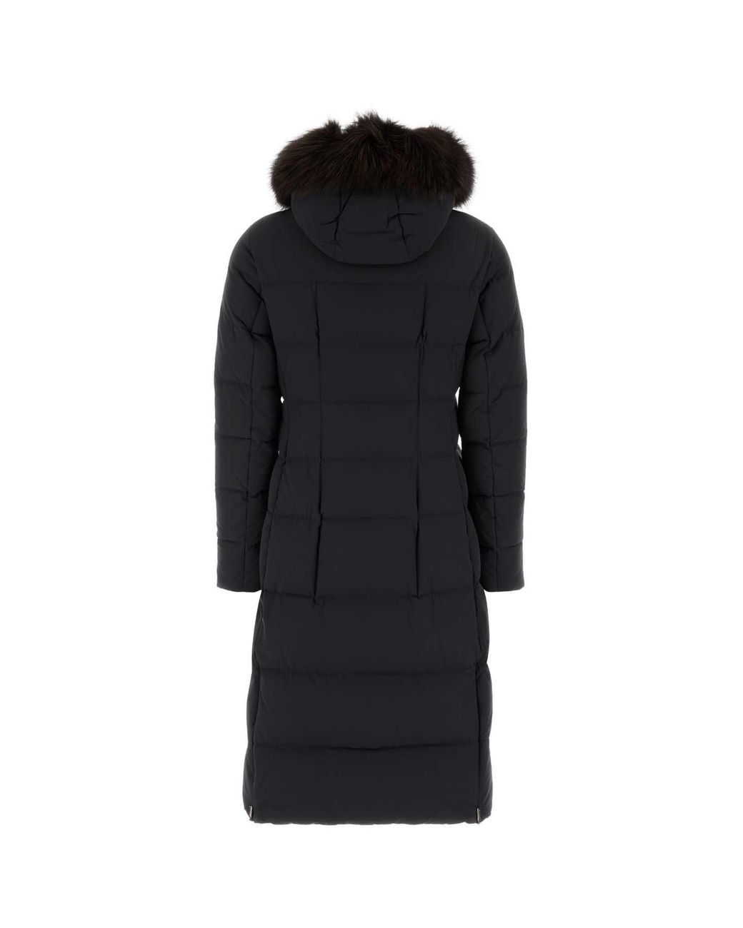 Moorer Black Slate Nylon Blend Down Jacket For