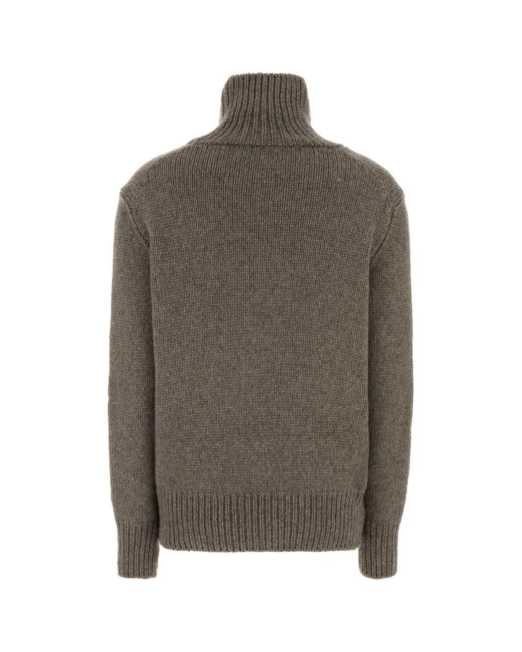 The Row Brown Dove Cashmere Blend Plira Sweater