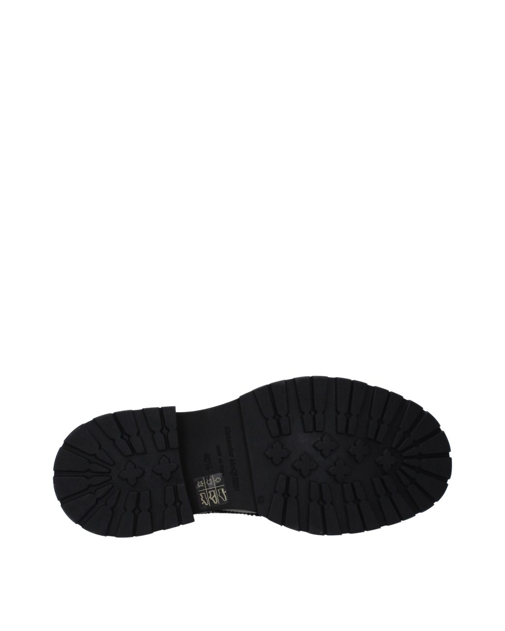 McQueen Black Stivaletti Uomo Pelle Nero for men