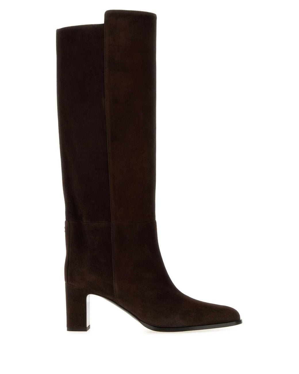 Jimmy Choo Brown Caly Suede Boot With 6.5 Cm Heel