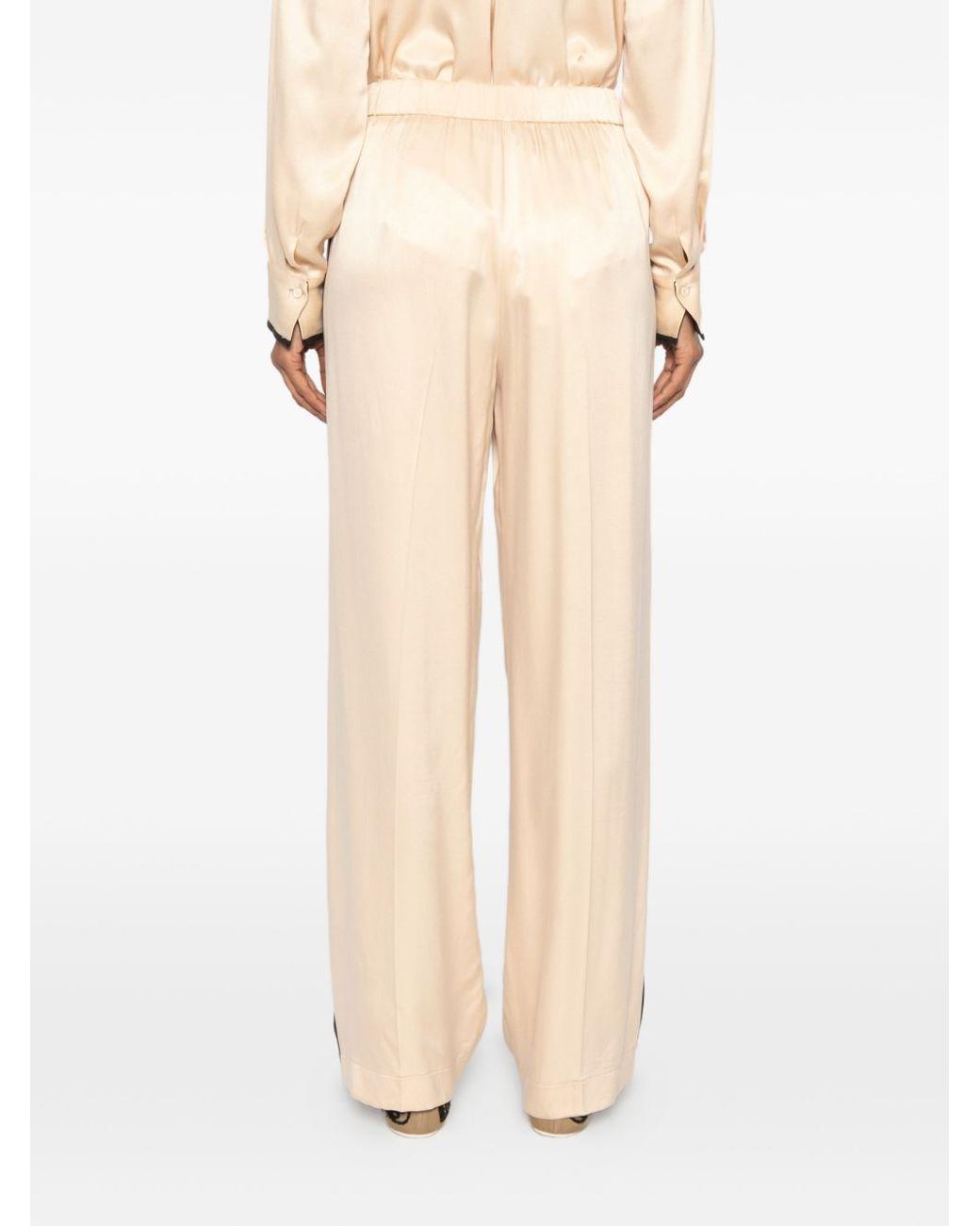 Forte_forte Natural Side-Band Trousers
