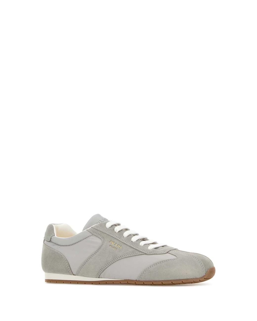 Prada Gray Solid Collection Sneakers