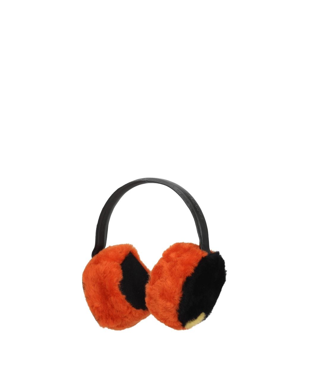 Lanvin Red Idee Regalo Earmuff Donna Pelliccia Arancione