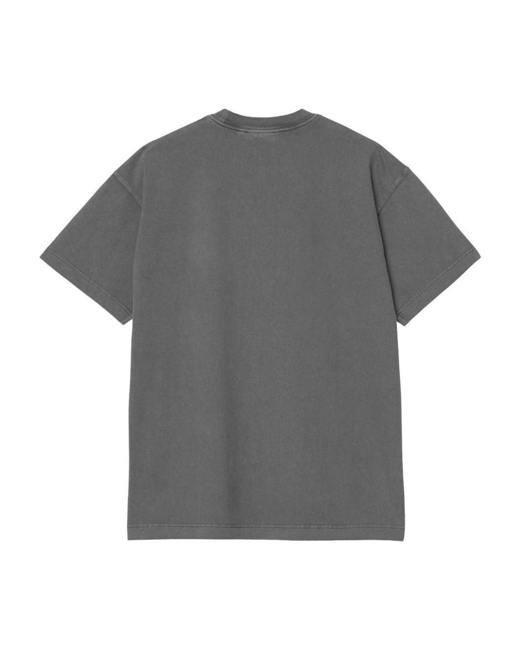 Carhartt Gray Logo Cotton T Shirt