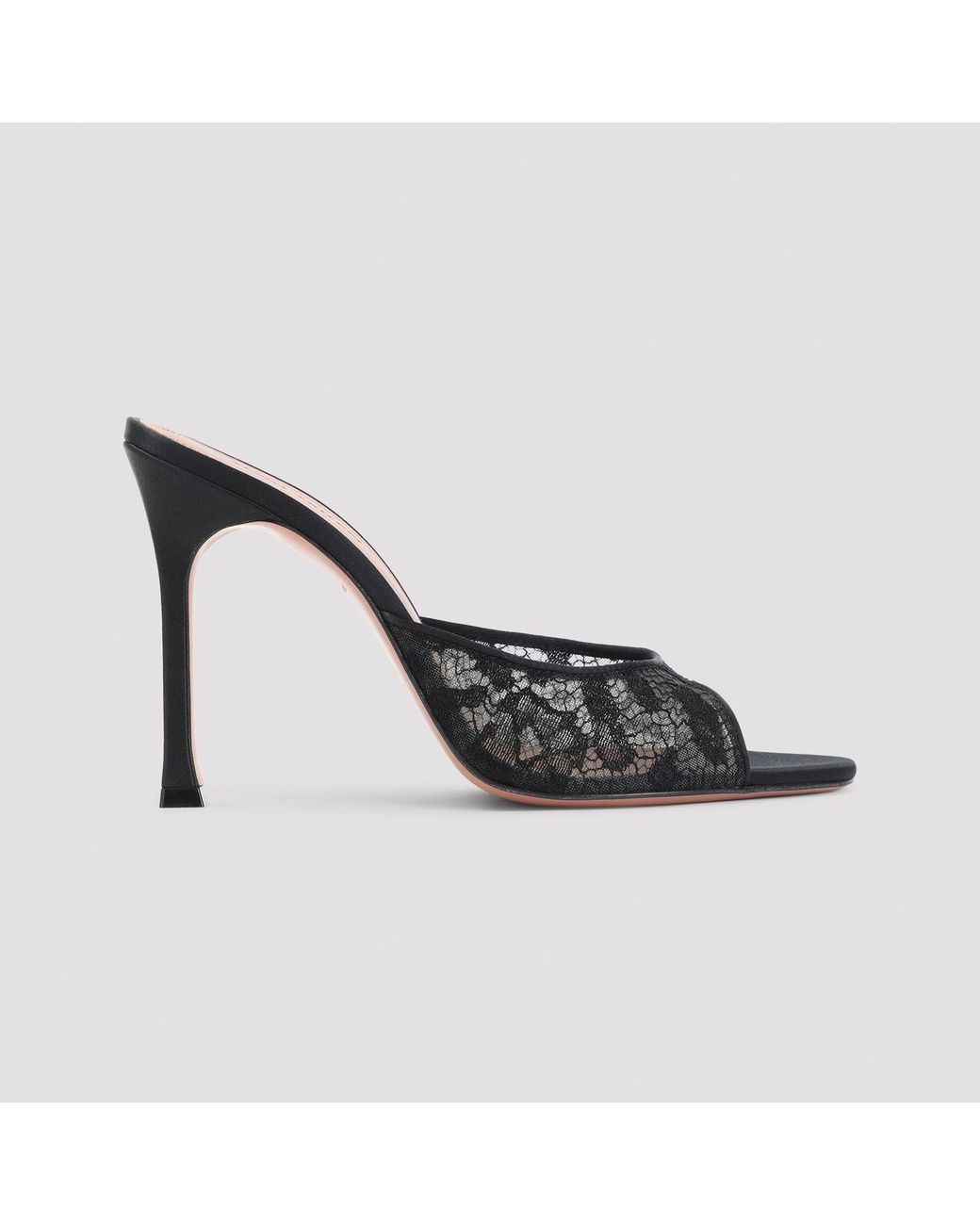 AMINA MUADDI Black Alexa Lace Slipper