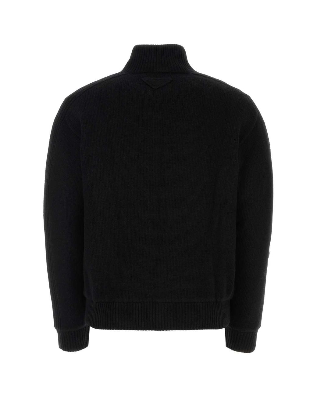 Prada Black Wool Blend Cardigan for men
