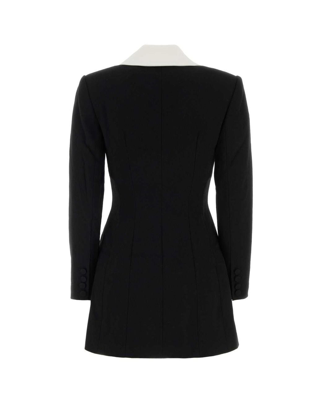 Self-Portrait Black Self Portrait Wool Blazer Dress