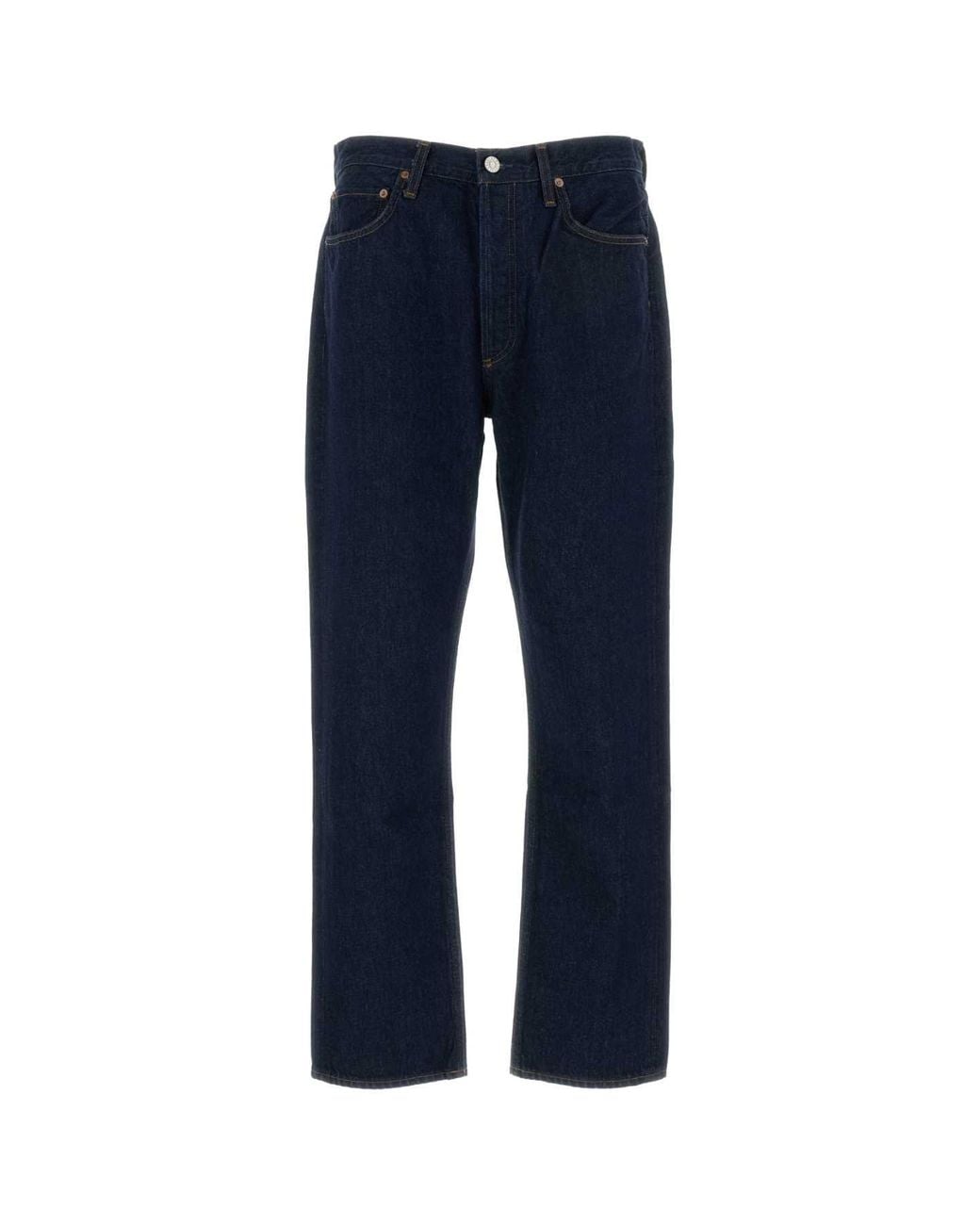Agolde Blue Straight Jeans