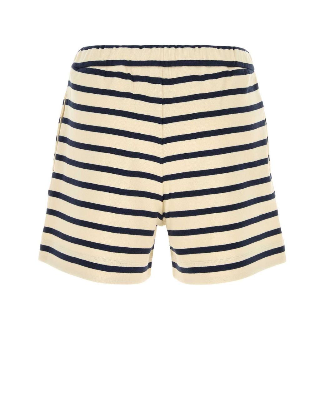 Moncler Blue Embroidered Cotton Shorts