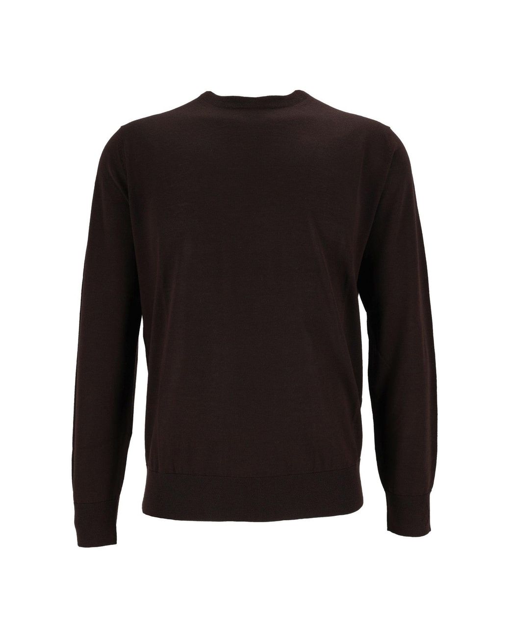 Ballantyne Black Wool Round-Neck Sweater for men