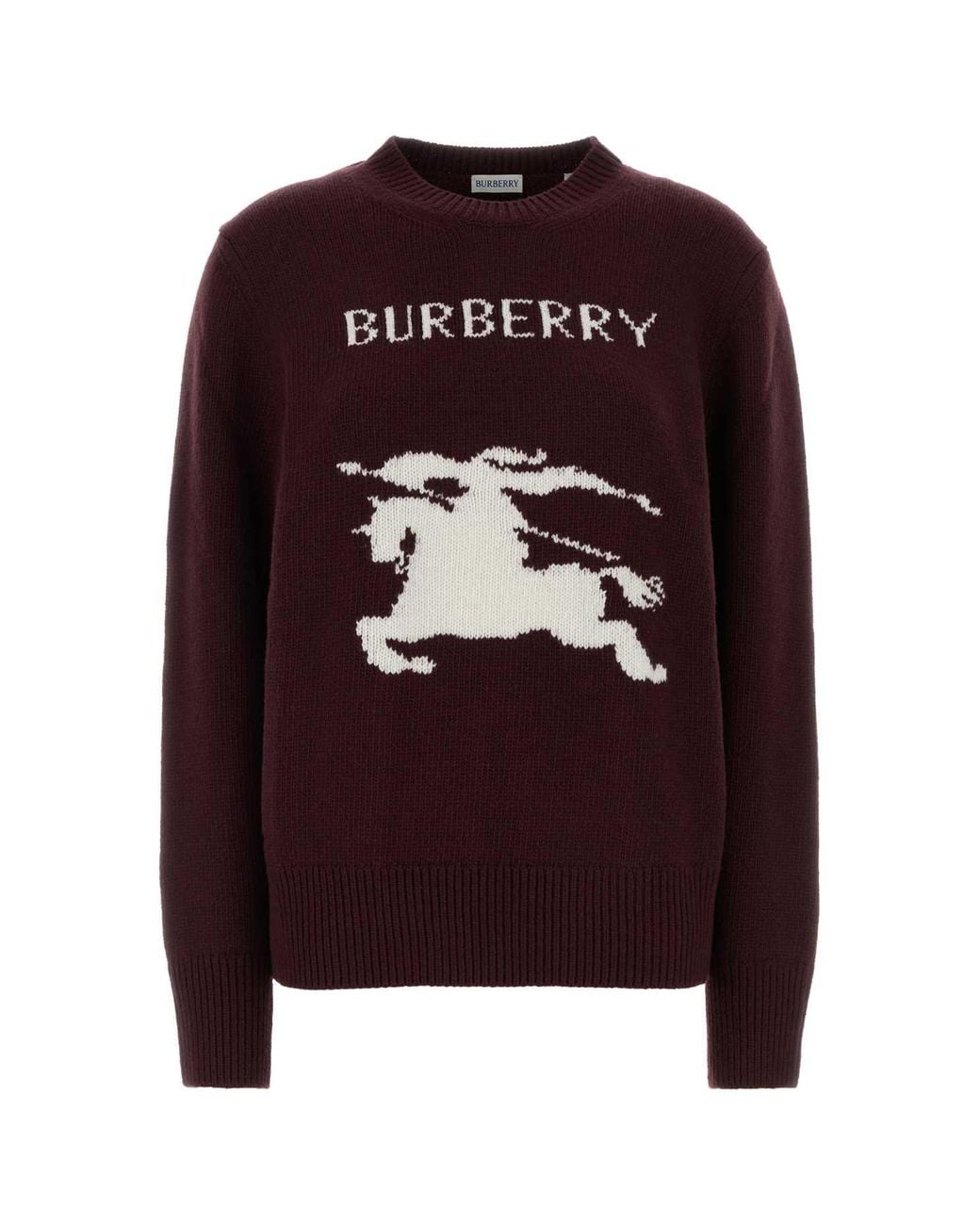 Burberry Brown Wool-Cashmere Blend Sweater