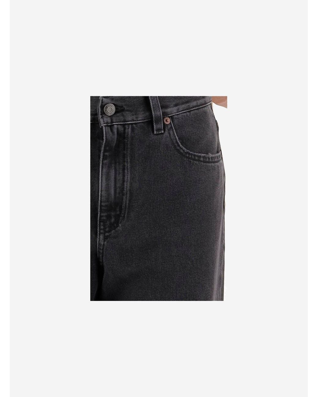 Chloé Black High Waisted Short Denim Jeans
