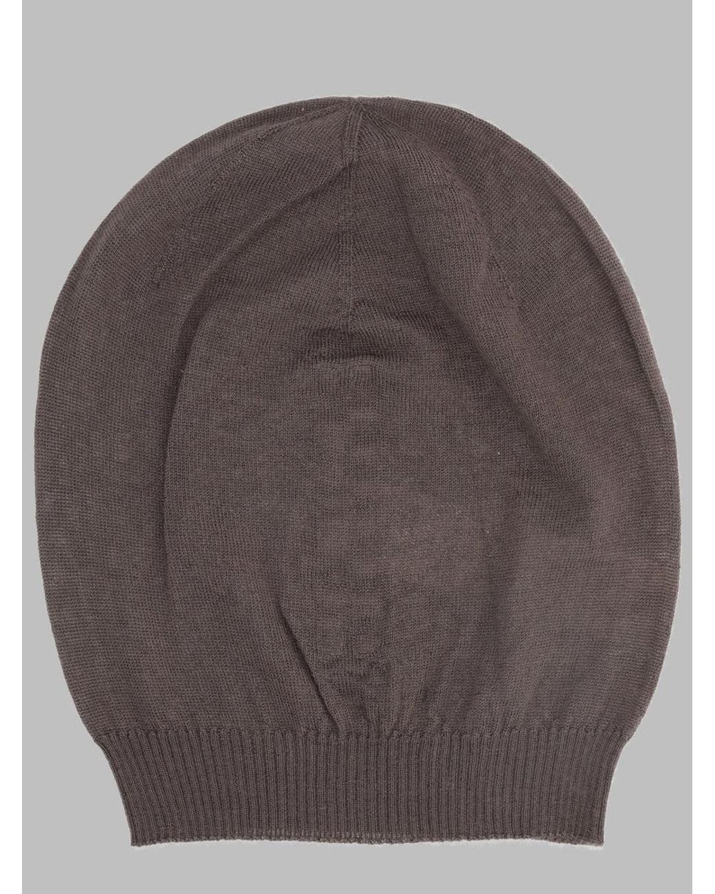 Rick Owens Brown Hat Medium Cashmere for men