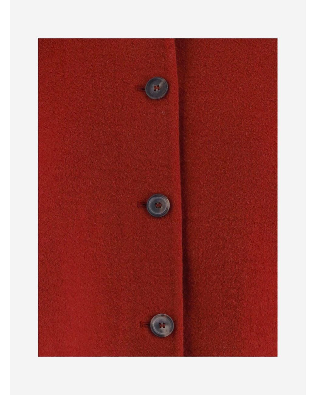 Niccolò Pasqualetti Red Crop Cashmere Jacket