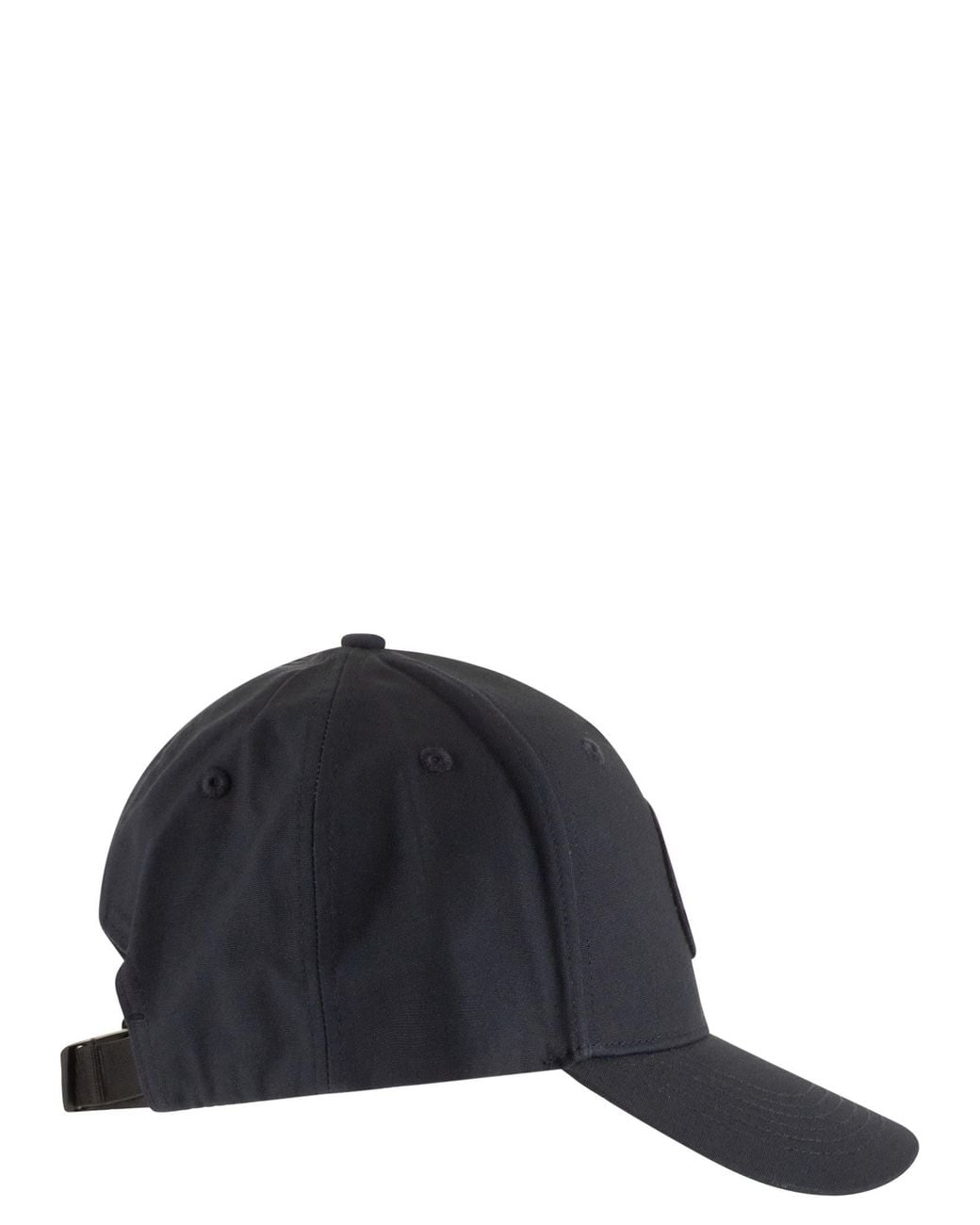 Stone Island Blue Cap With Embroidered Compass Logo for men