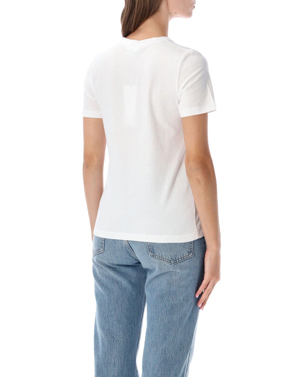 Maison Kitsuné Blue Fox Patch Crewneck T-Shirt