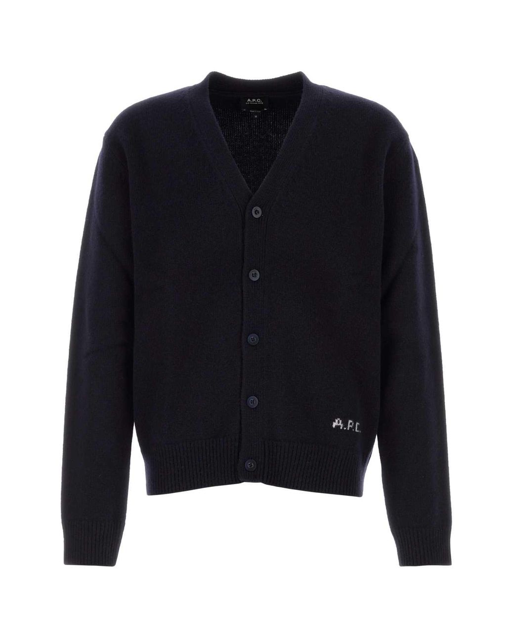 A.P.C. Blue Regular Cardigans for men