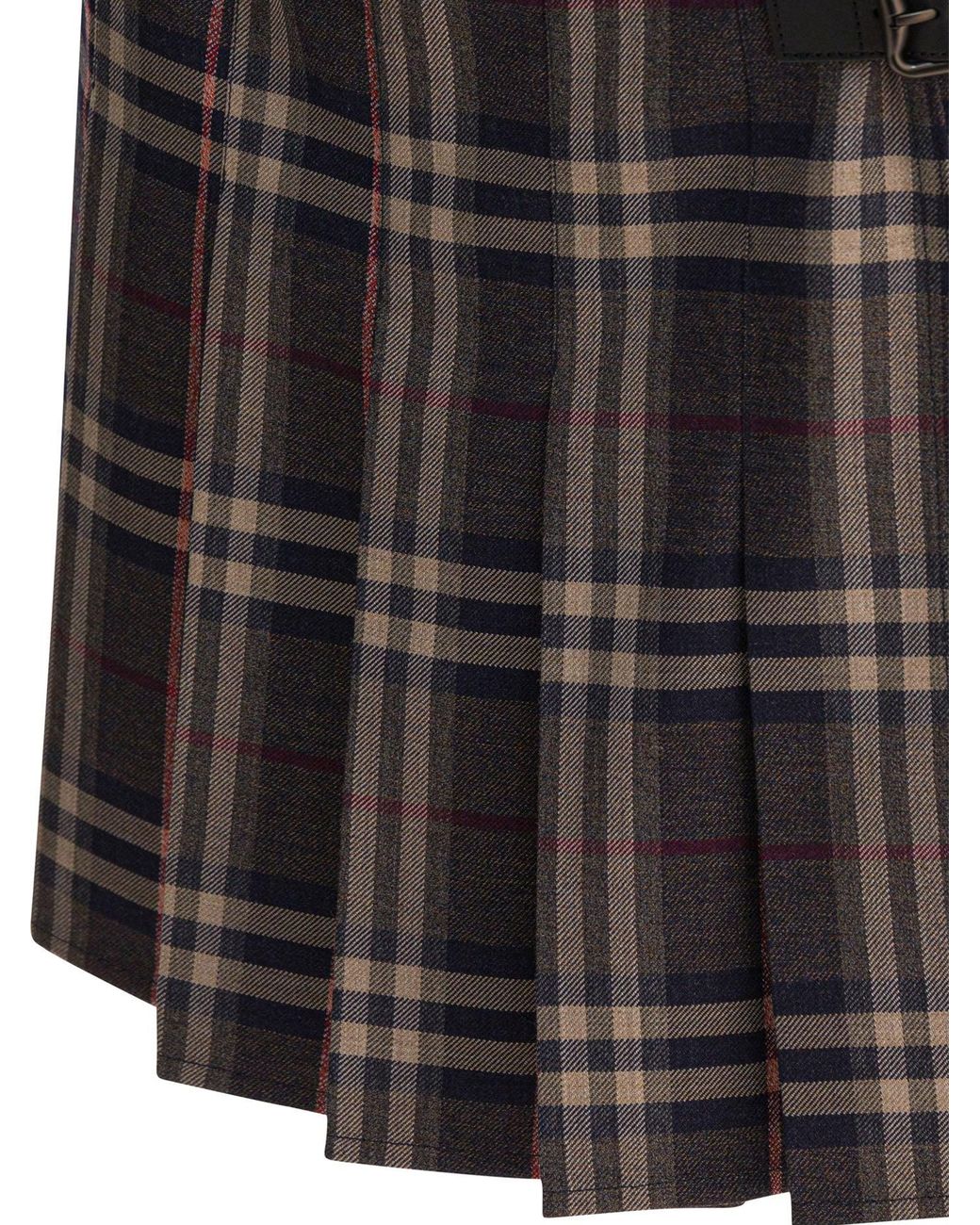 Burberry "check" Wollen Mini-kilt in het Black