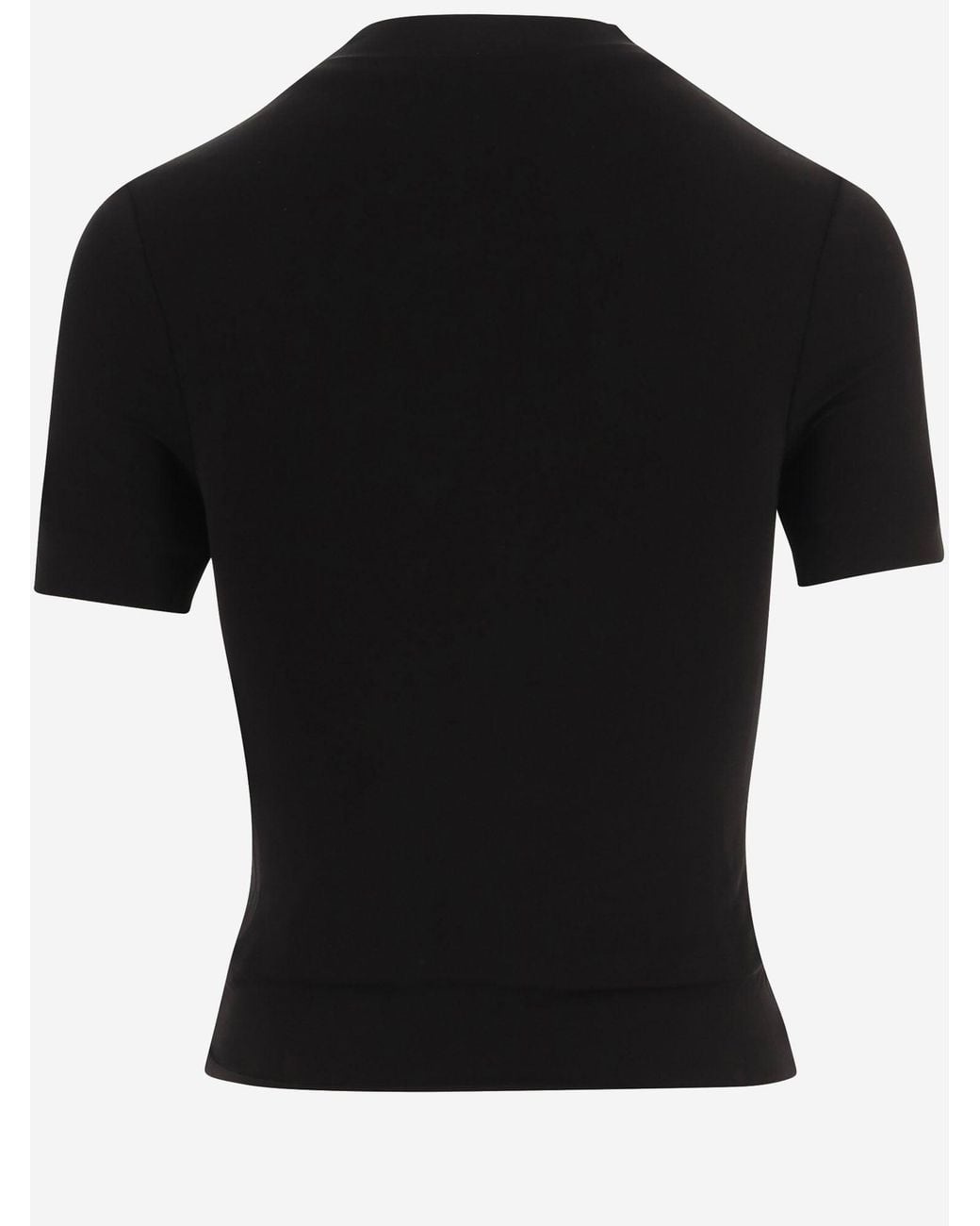 Maison Margiela Black Stretch Cupro T Shirt