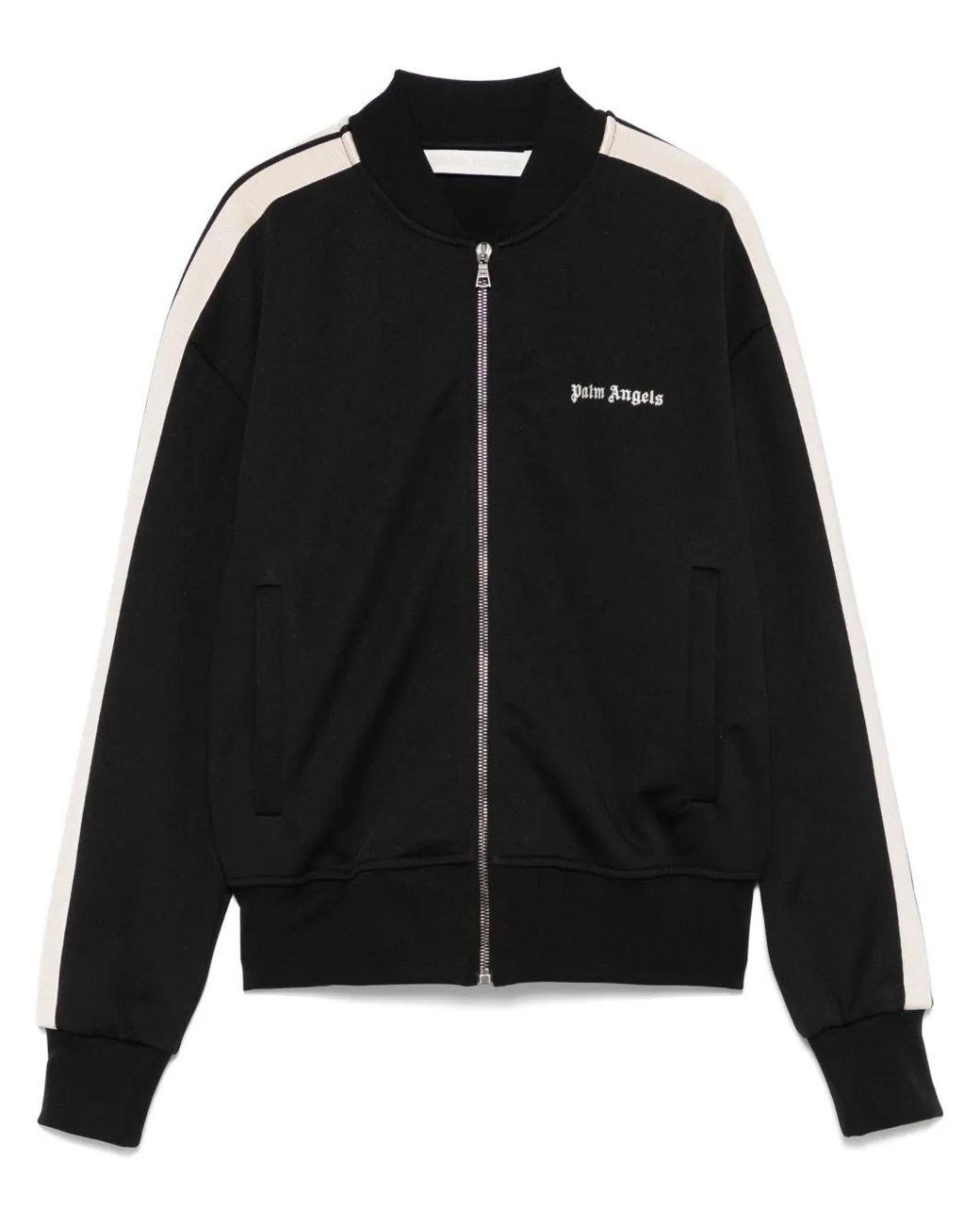 Palm Angels Black Classic Logo Track Bomber Jkt Off