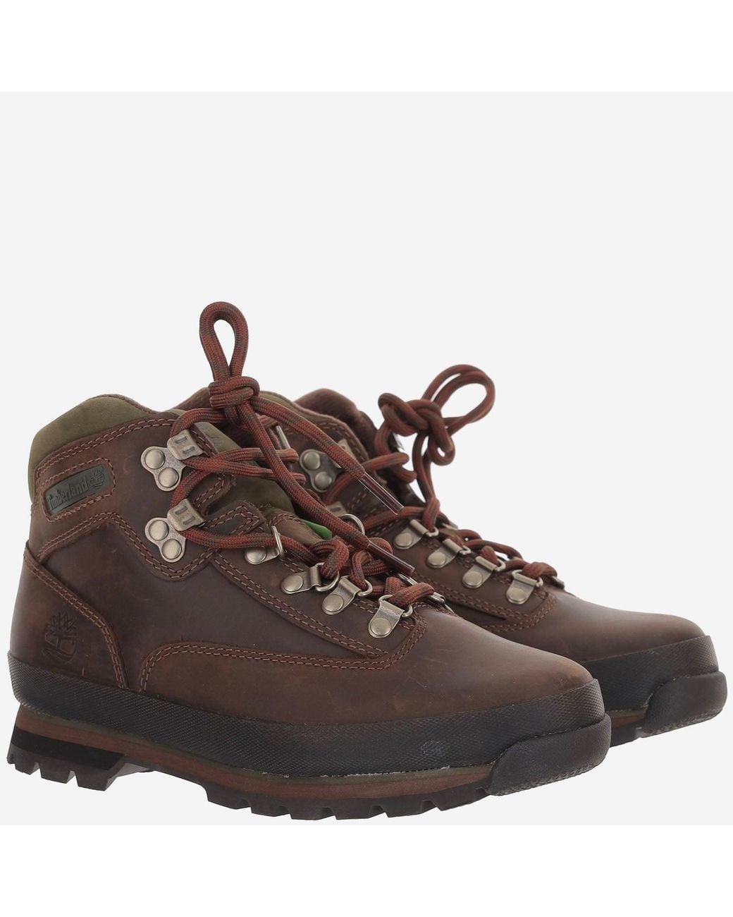 Timberland Brown Euro Hiker Leather Ankle Boots