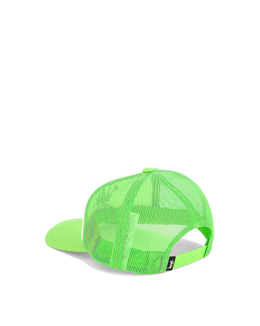 Stussy Crown Stock Trucker Hat in Green for Men | Lyst