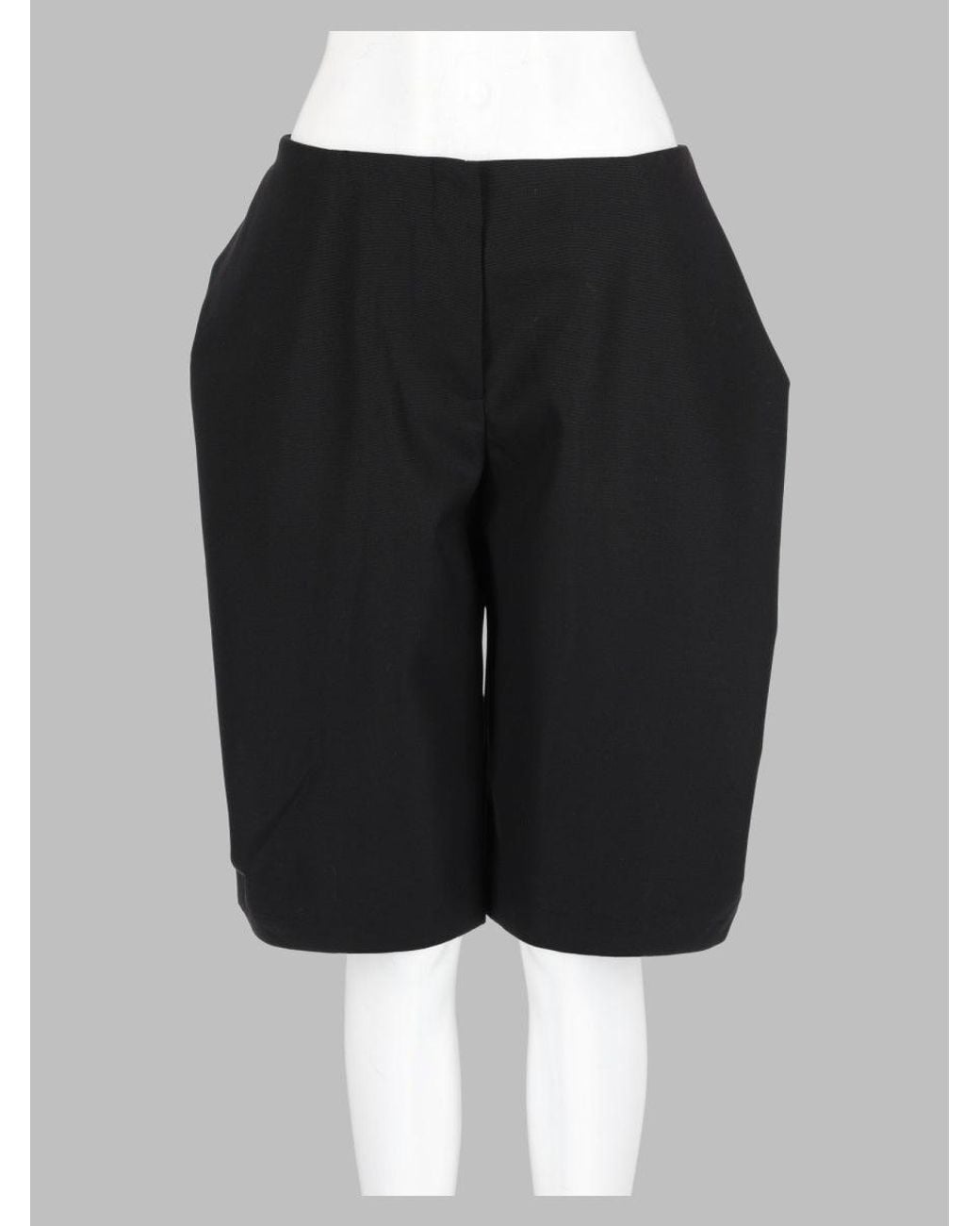 Jacquemus Black High-Waist Tailored Shorts