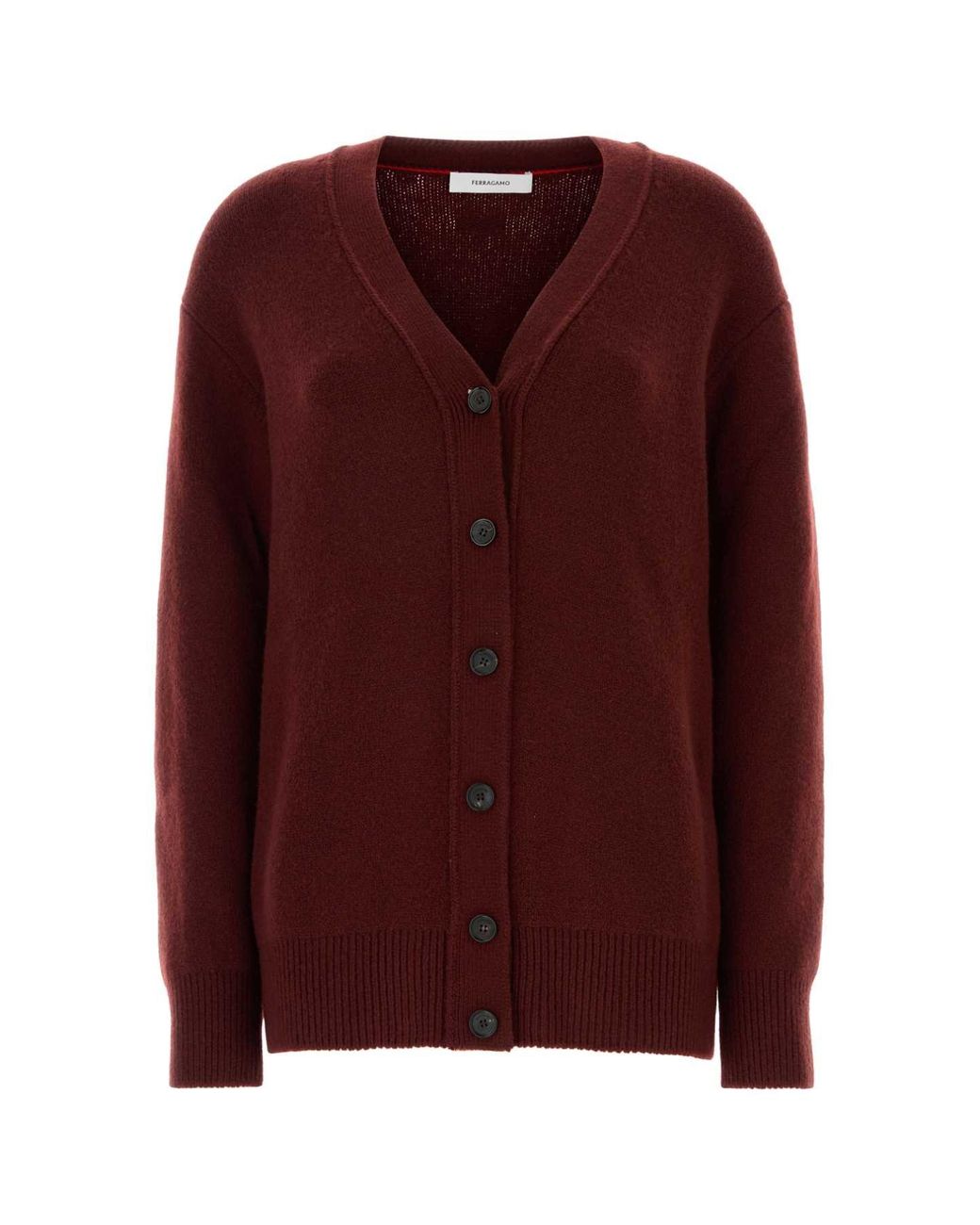 Ferragamo Purple Cashmere Blend Cardigan