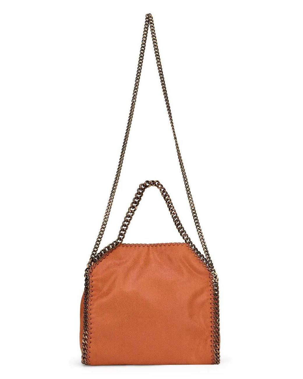 Stella McCartney Brown Falabella Chain Crossbody Bag