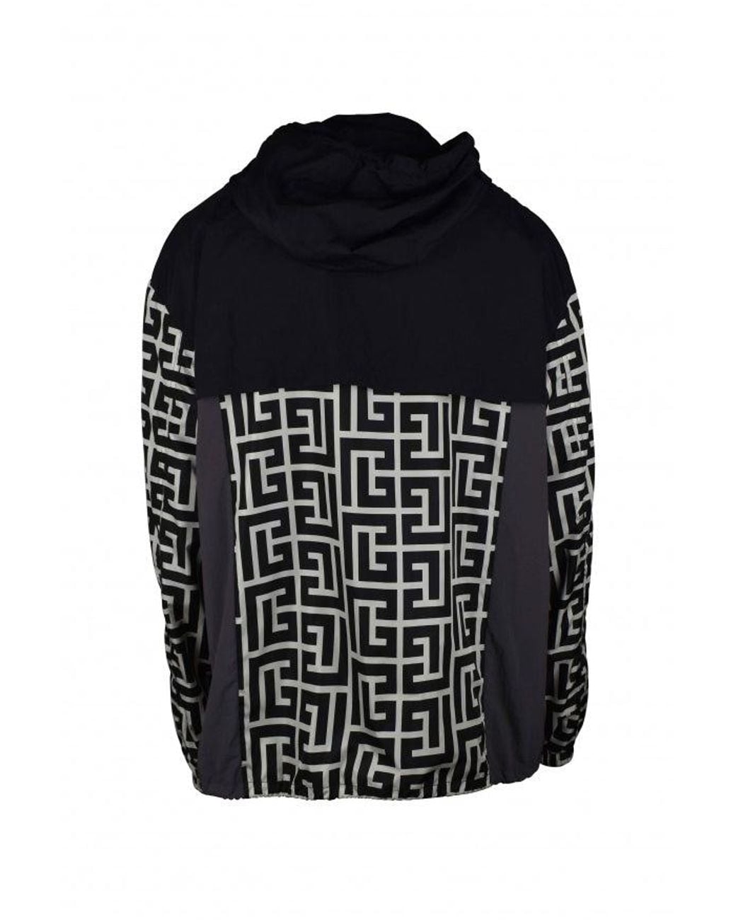Balmain Fitness ,Zwart ,Nylon Nylon Monogram Jacket in het Black