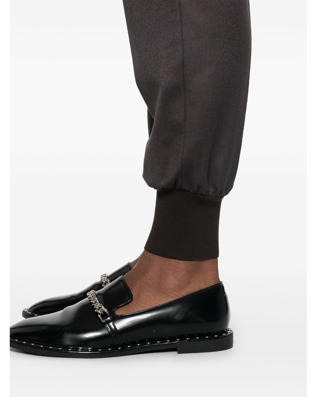 Stella McCartney Black Wool Tapered Trousers