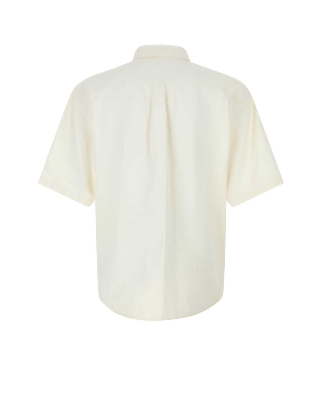 DSquared² White Linen Short Sleeves Shirt for men