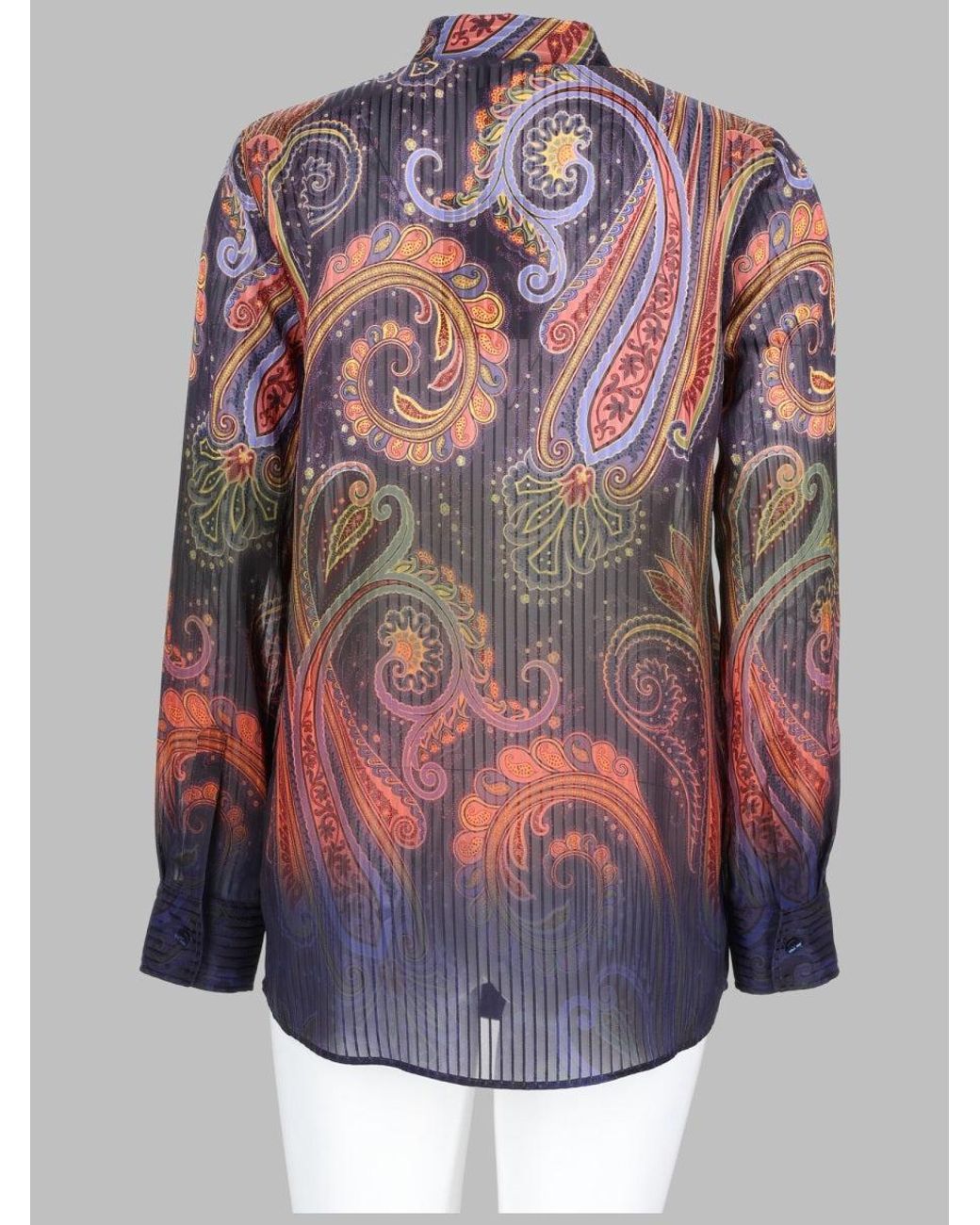 Etro Multicolor Paisley Print Shirt Polyester