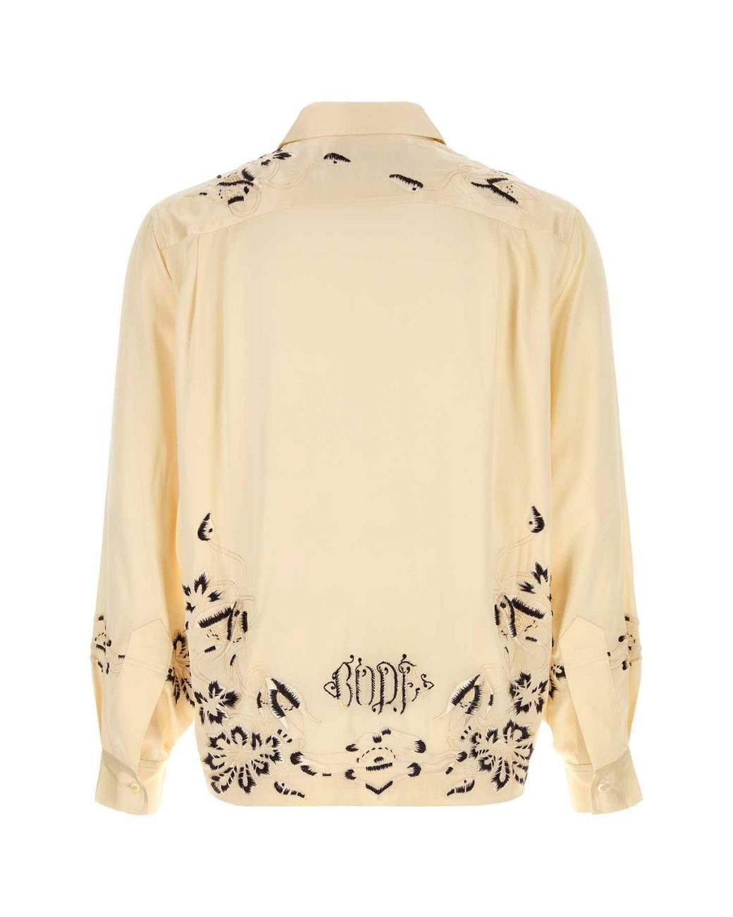 Bode Natural Regular Embroidery Shirt for men