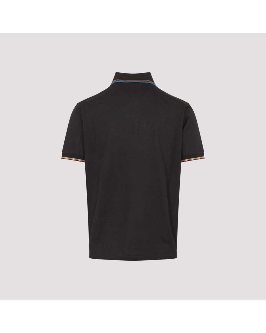 Paul Smith Black Str Detail Polo Shirt