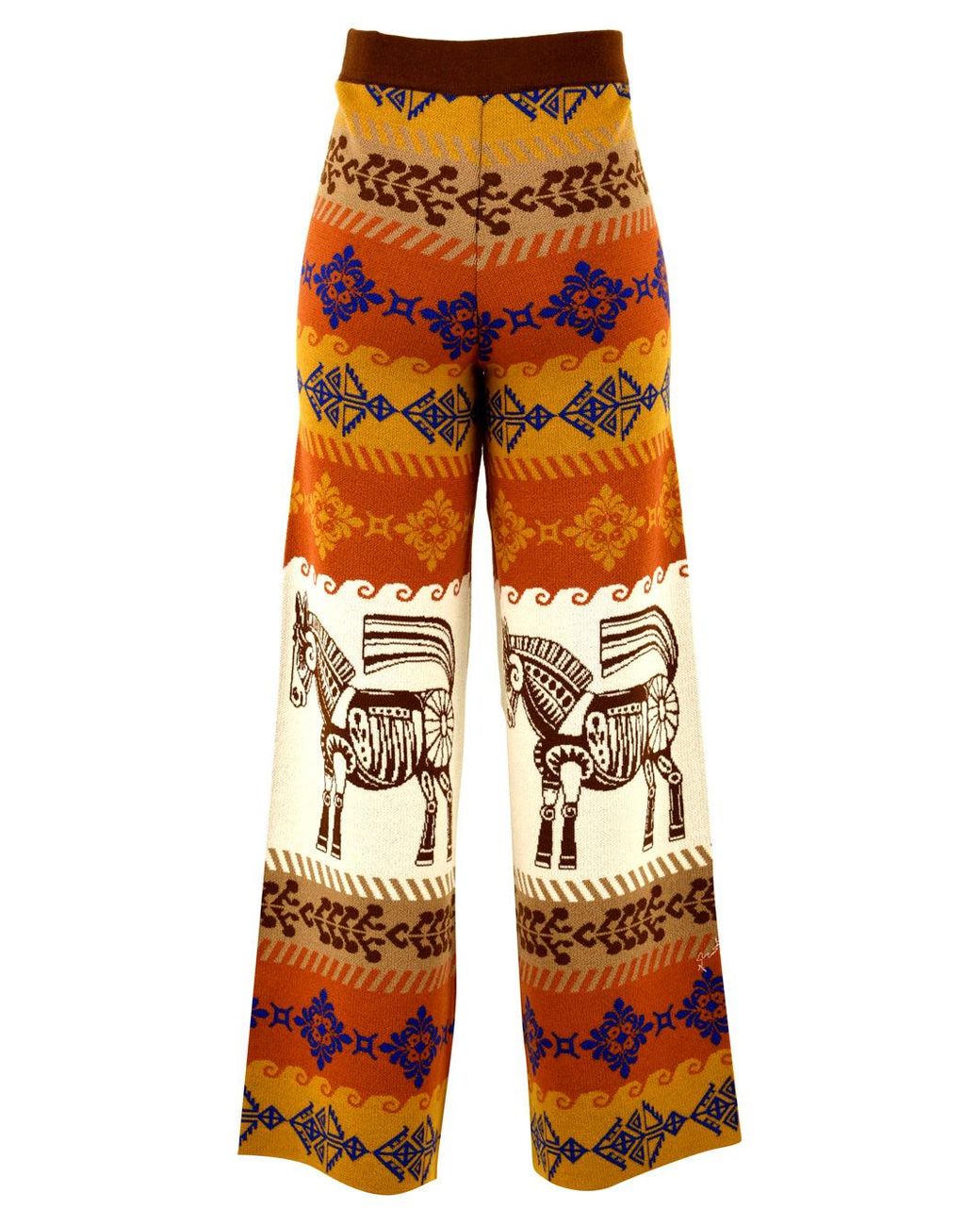 Pantalon multi-couleurs Akep en coloris Orange