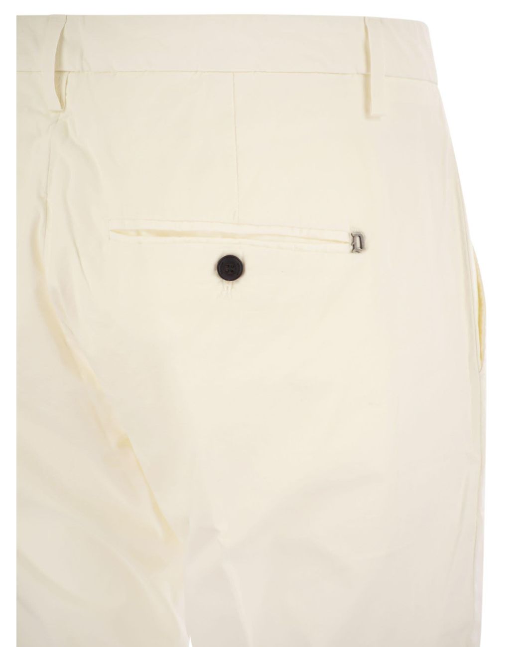 Dondup Natural Alfredo Slim Fit Cotton Trousers for men