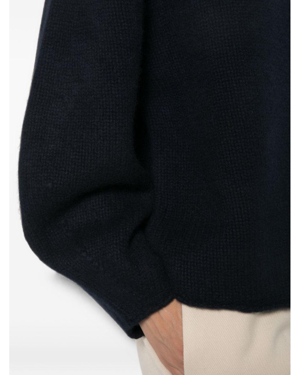Soft Goat Black Cashmere V-Necked Sweater