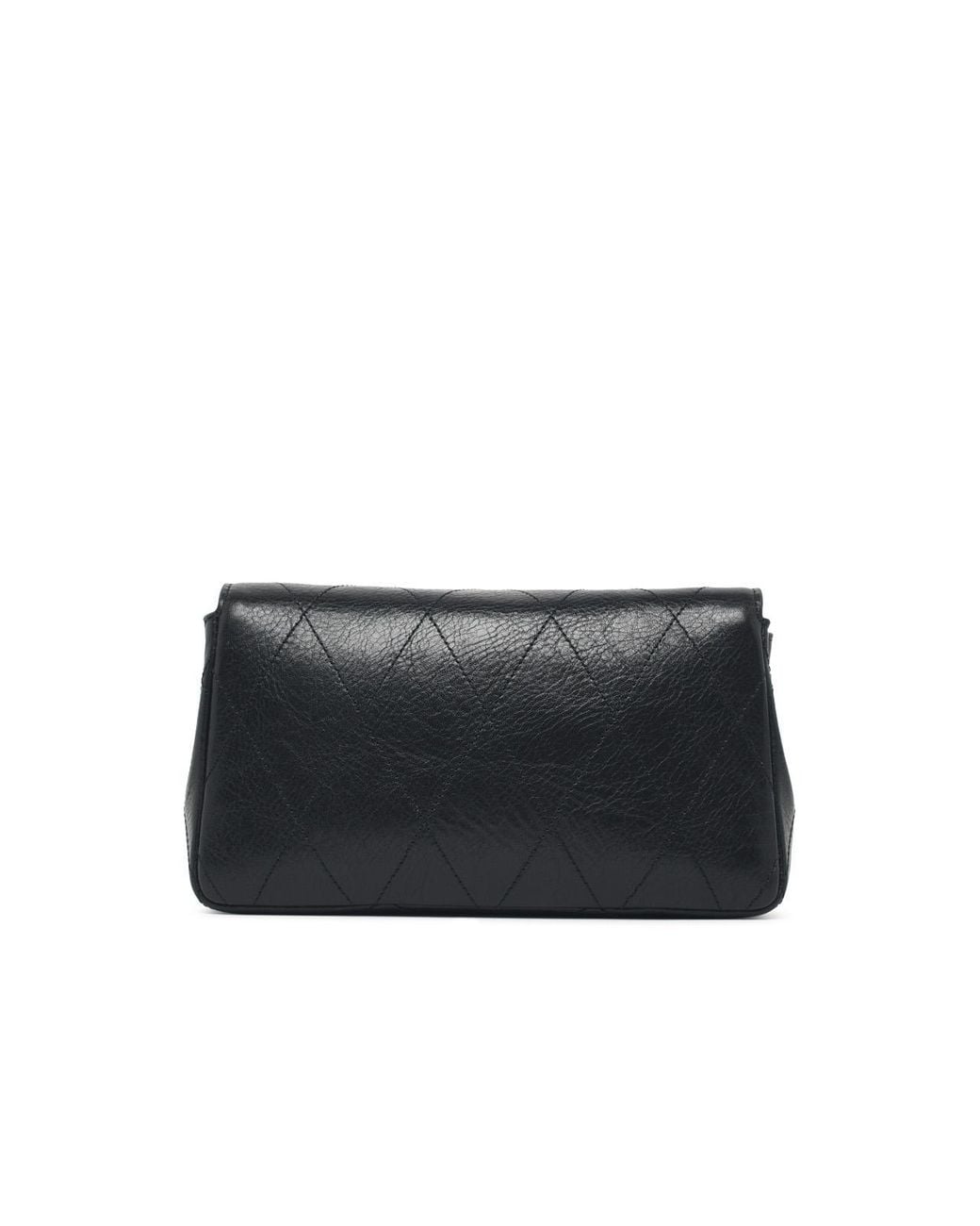 Tory Burch Black 'Cahrlie' Lear Wallet With Chain