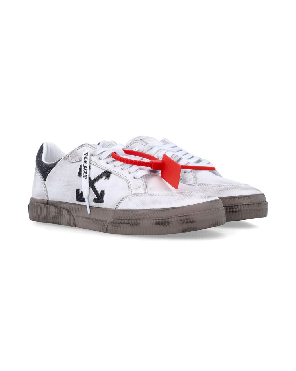 Off-White c/o Virgil Abloh Red Logo Out Sneakers