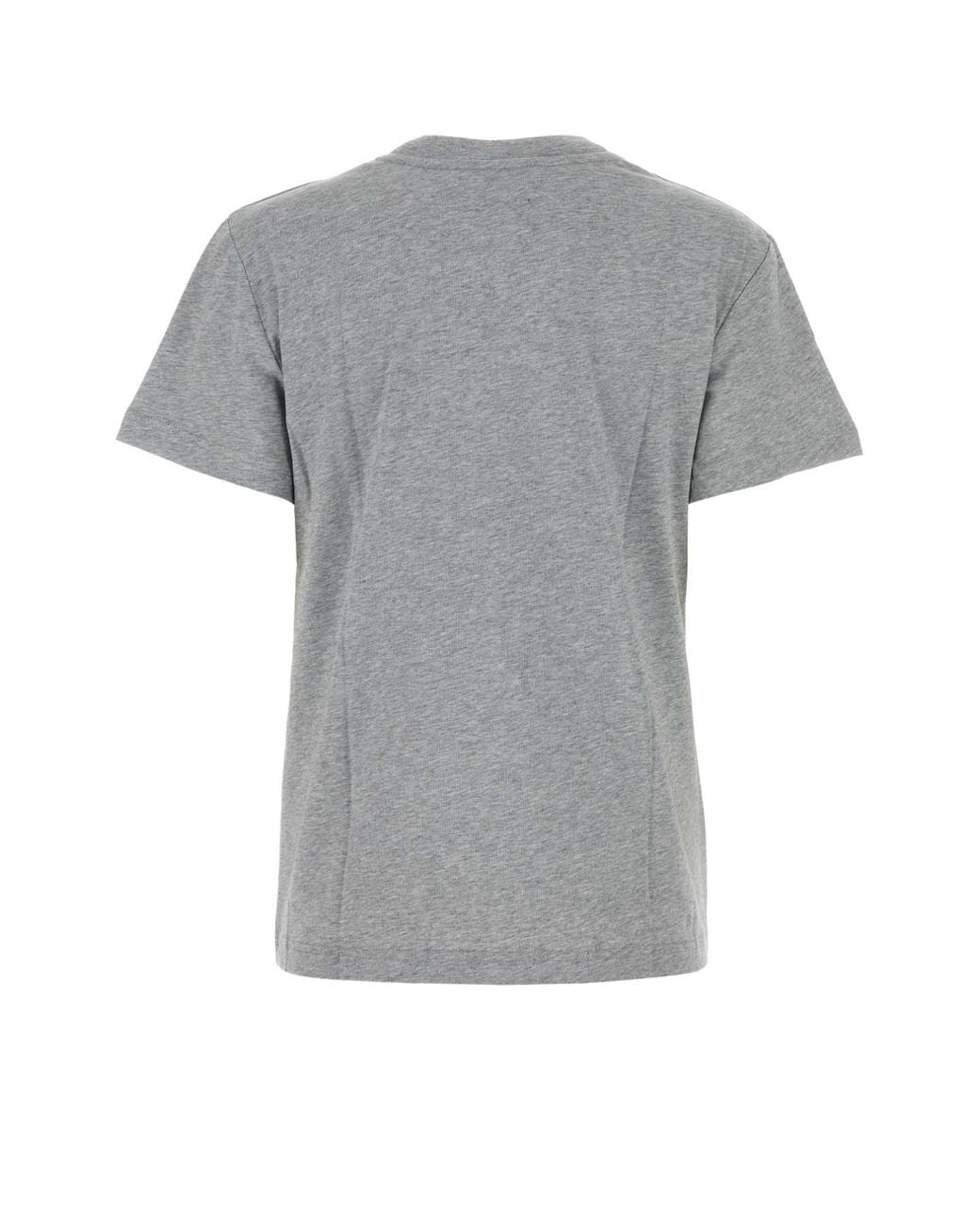 A.P.C. Gray A. P.C. Melange Cotton T-Shirt