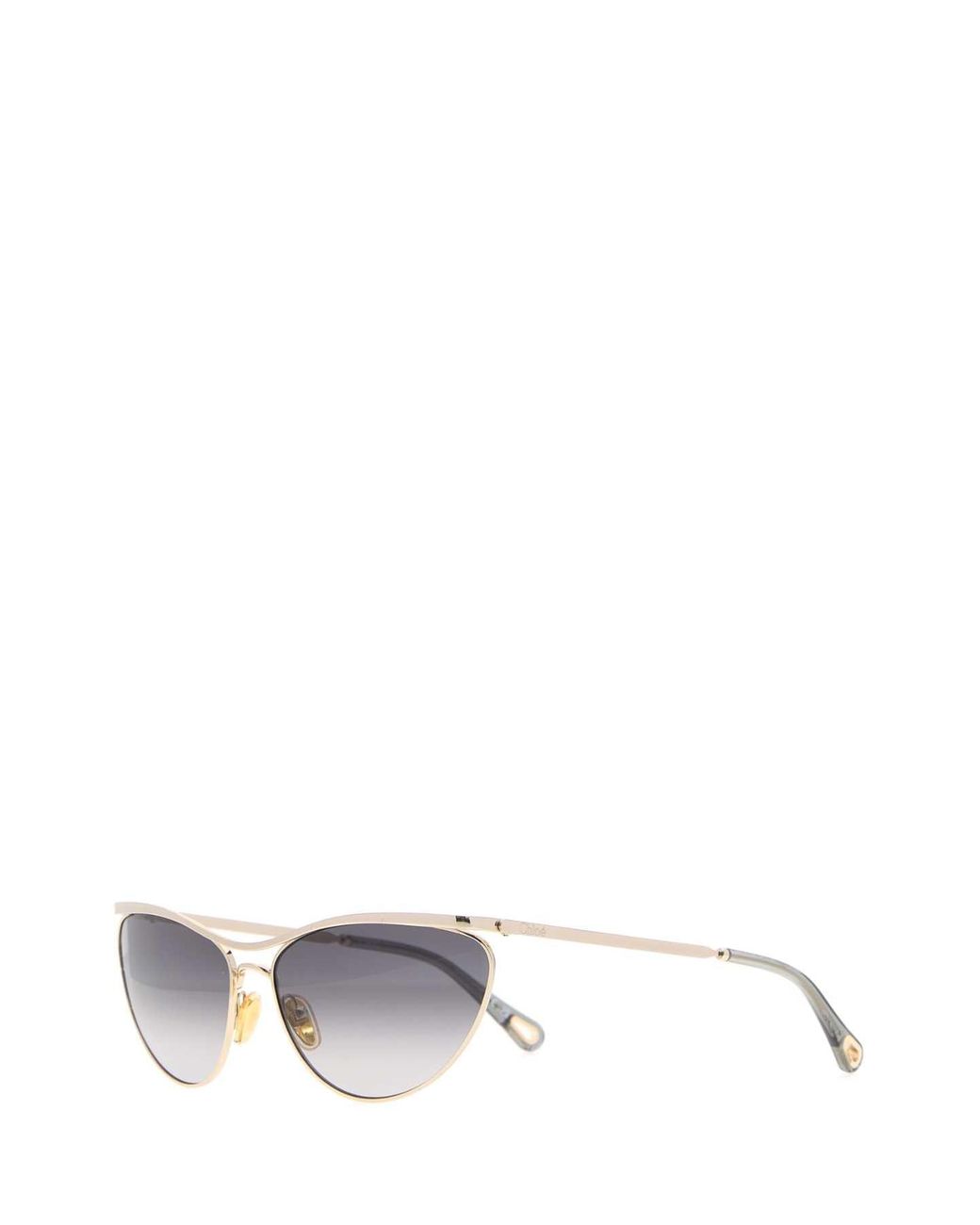 Chloé White Metal Uma Sunglasses