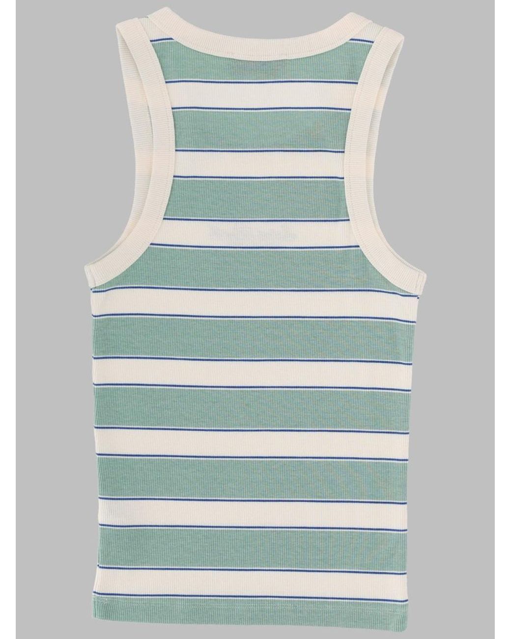 Mc2 Saint Barth Blue Tank Top "Ada" Con Logo
