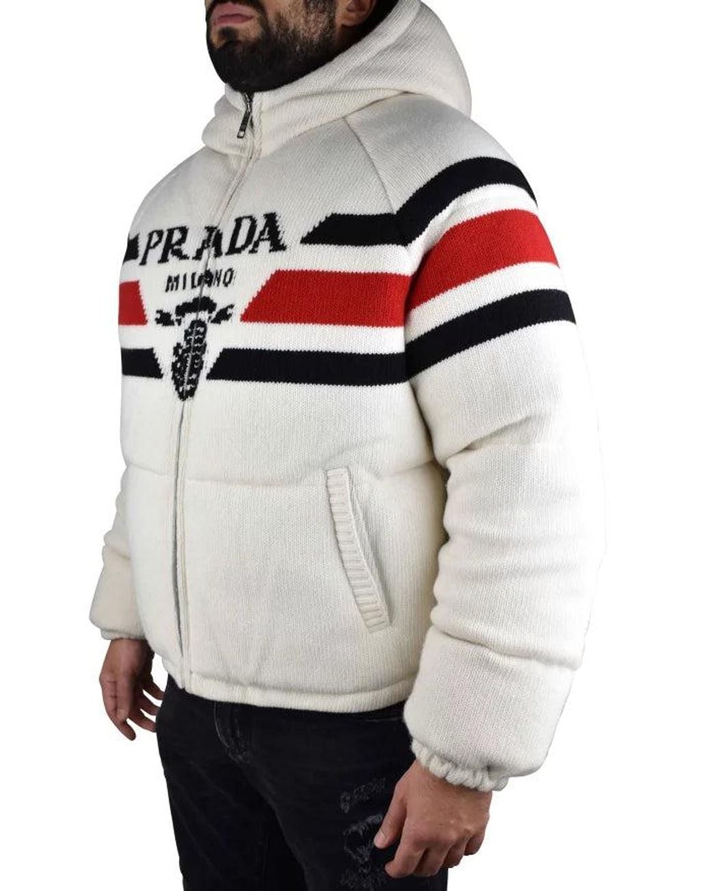 Prada White Down Jacket