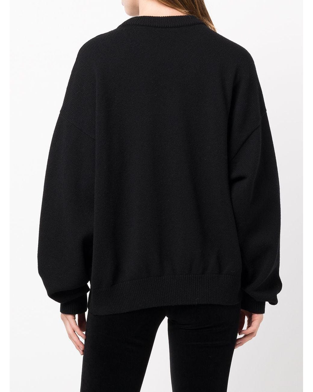 Alexander Wang Black Pullover With Crystal Clothing