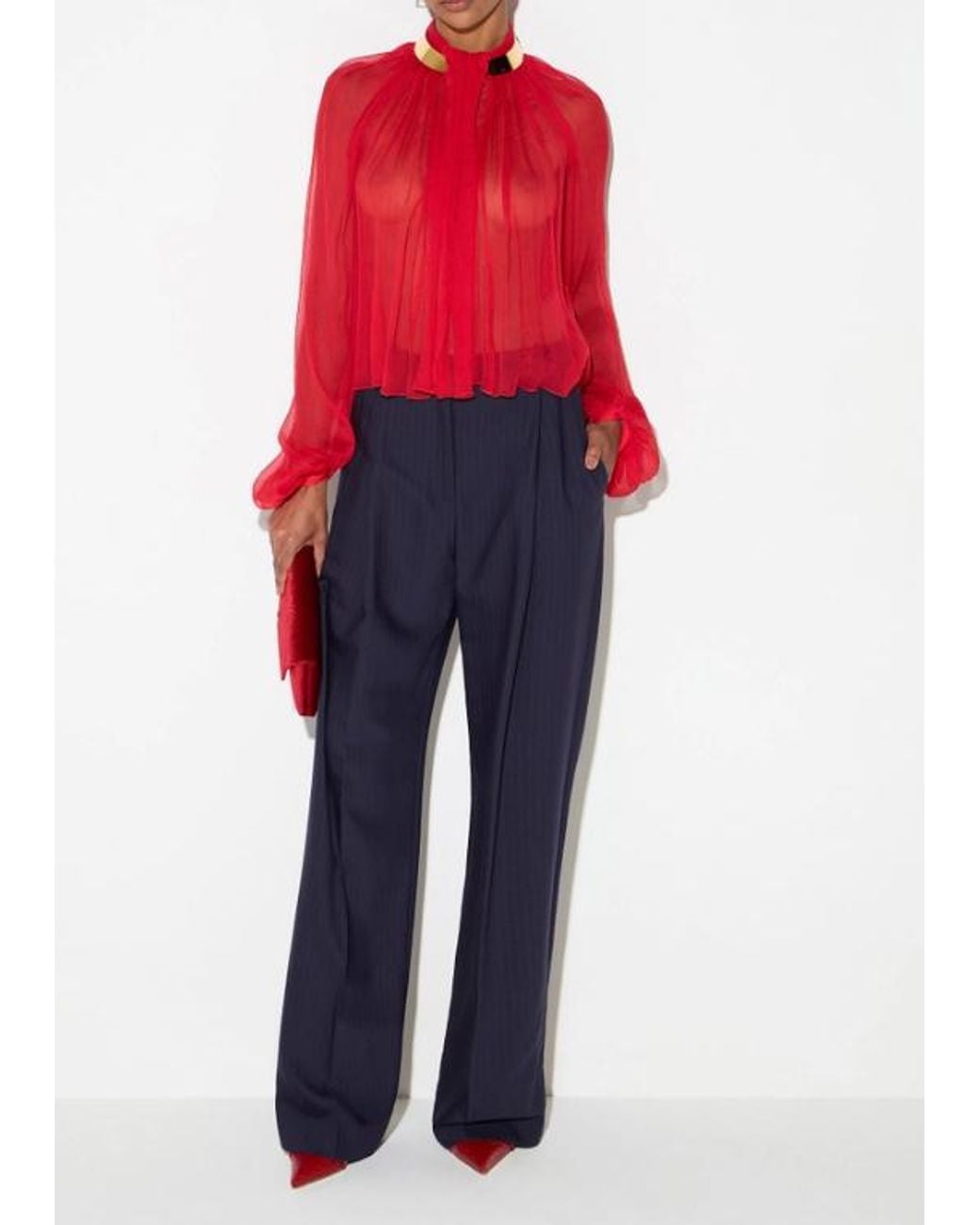 Elisabetta Franchi Blue Stylish Paintnts